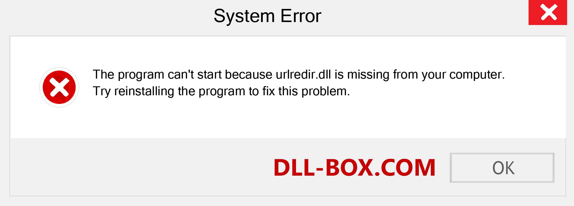  urlredir.dll file is missing?. Download for Windows 7, 8, 10 - Fix  urlredir dll Missing Error on Windows, photos, images
